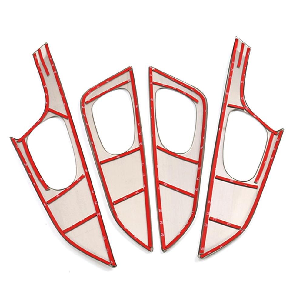 Для Nissan Qashqai J11 2014 внутренняя часть автомобиля ремонт внутренней дверной ручки рама отделка автоаксессуары из нержавеющей стали