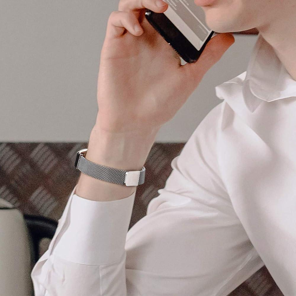 Stainless Steel for Mi Band 8 9 Strap Miband8 Miband 9 Accessories Magnetic Loop Belt Correa Bracelet for Xiaomi Mi Band 9 Bands