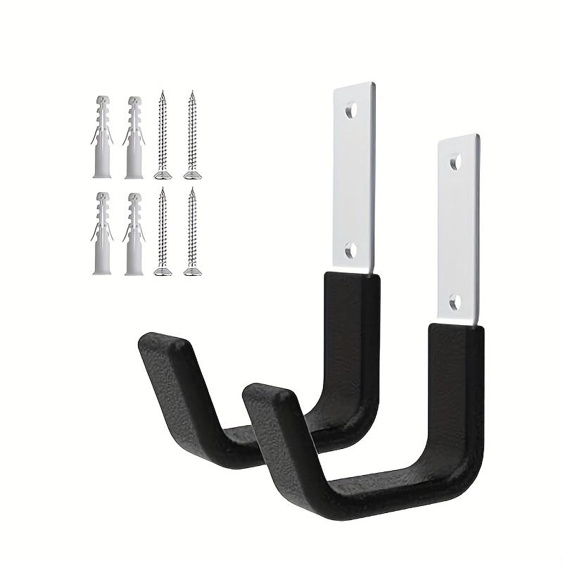 2 шт. прочный J-образный плоский железный настенный крючок для садового шланга, органайзер для хранения инструментов в гараже