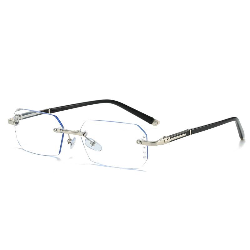 1pc Rimless Glasses for Women & Men Trendy Rectangle Glasses Fashion Accessory