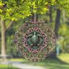 10 Inch 3D Kinetic Metal Turtle Wind Spinner for Outdoor Garden Decor Rotating Hook Vibrant Colors Durable Weather Resistant Art Sculpture Perfect