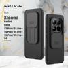 Чехол Nillkin для Xiaomi Redmi Note 13 14 15 Pro Plus 5G, Жесткий ПК, CamShield Pro, Защита камеры сдвижной крышкой, Задняя крышка для объектива