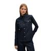 Womens/Ladies Stretch-Cotton Denim Shirt