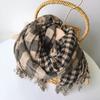 73*190cm New Arrival Double-Sided Cotton Thickened Warm Scarf Autumn And Winter Retro Stripe Design Scarves