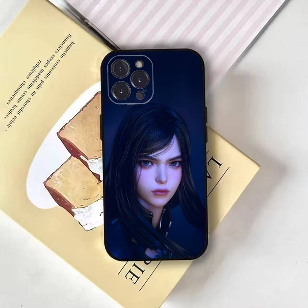 Чехол для телефона Stellar Blade для iPhone 17, 16, 15, 14, 13, 12, 11 Plus, Pro Max, Мягкий черный чехол