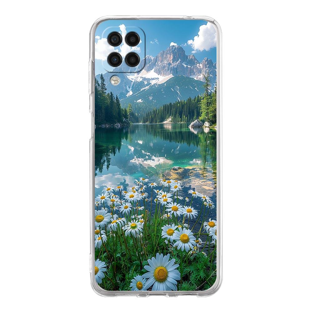 Чехол для Samsung A54 A52 A50 A70 A30 A40 A20S A20E A02S A12 A14 A22 A24 A42 A34 A32 5G A04s Чехол милый арт симпатичный инди ярко-розовый