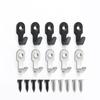 20/10Set Mini Stainless Steel Hook With Screw Items Key Rack Wall Punching J-Shaped Hooks Kitchen Accessories Bathroom Hardware