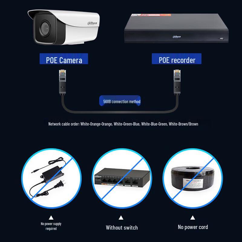 Dahua 16-Channel 2-Bay PoE NVR (DH-NVR4216-16P-M) CN plug (adapter included)