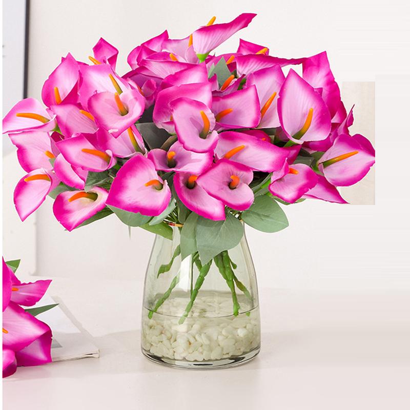2PCS Calla lily bouquet, artificial flowers, artificial plant plastic flowers, home decoration artificial flowers