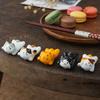 AEOLK Cute Decorative Cat Chopstick Ceramic Chopstick Suitable for Dining and Rests, Rests, 5-Pack, Family, Study, Table, Izakaya.