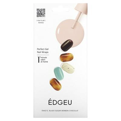 Perfect Gel Nail Wrap, ENA 212, Brown Sugar Bonbon Chocolat, набор из 19 предметов