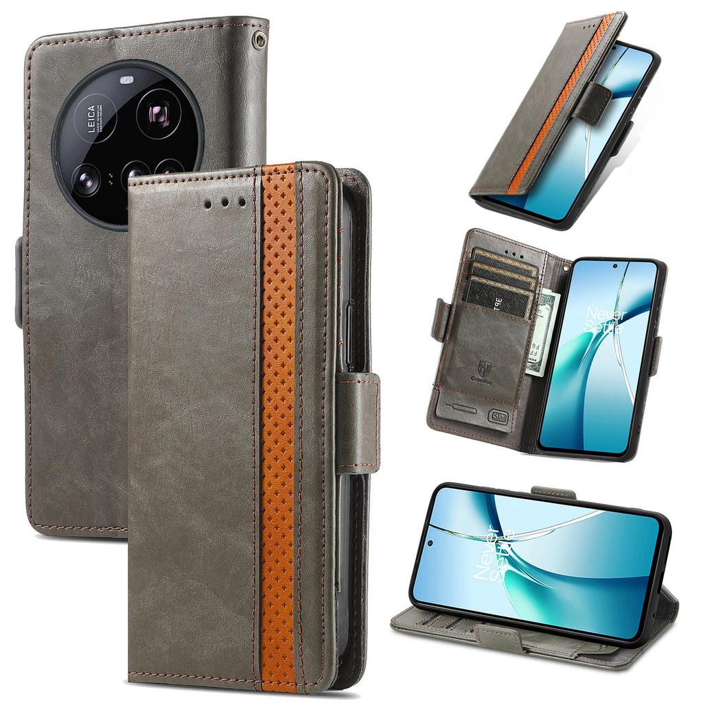 For Xiaomi 15 Ultra Phone Cases CASENEO PU Leather Cover Stand with RFID Blocking Wallet