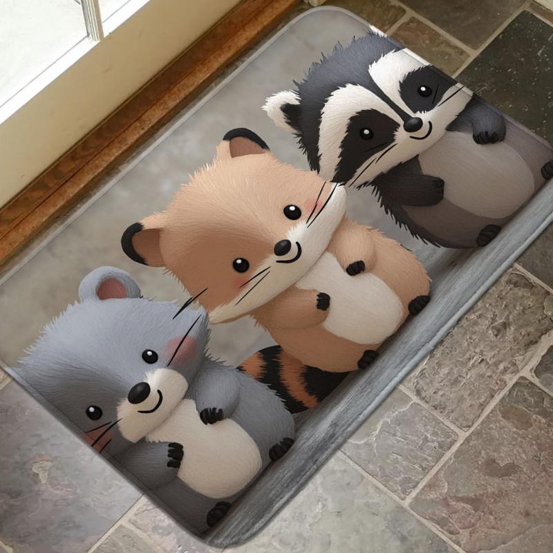 Machine washable kitchen floor mat, indoor and outdoor door mat, bathroom absorbent mat, minimalist style home decoration mat