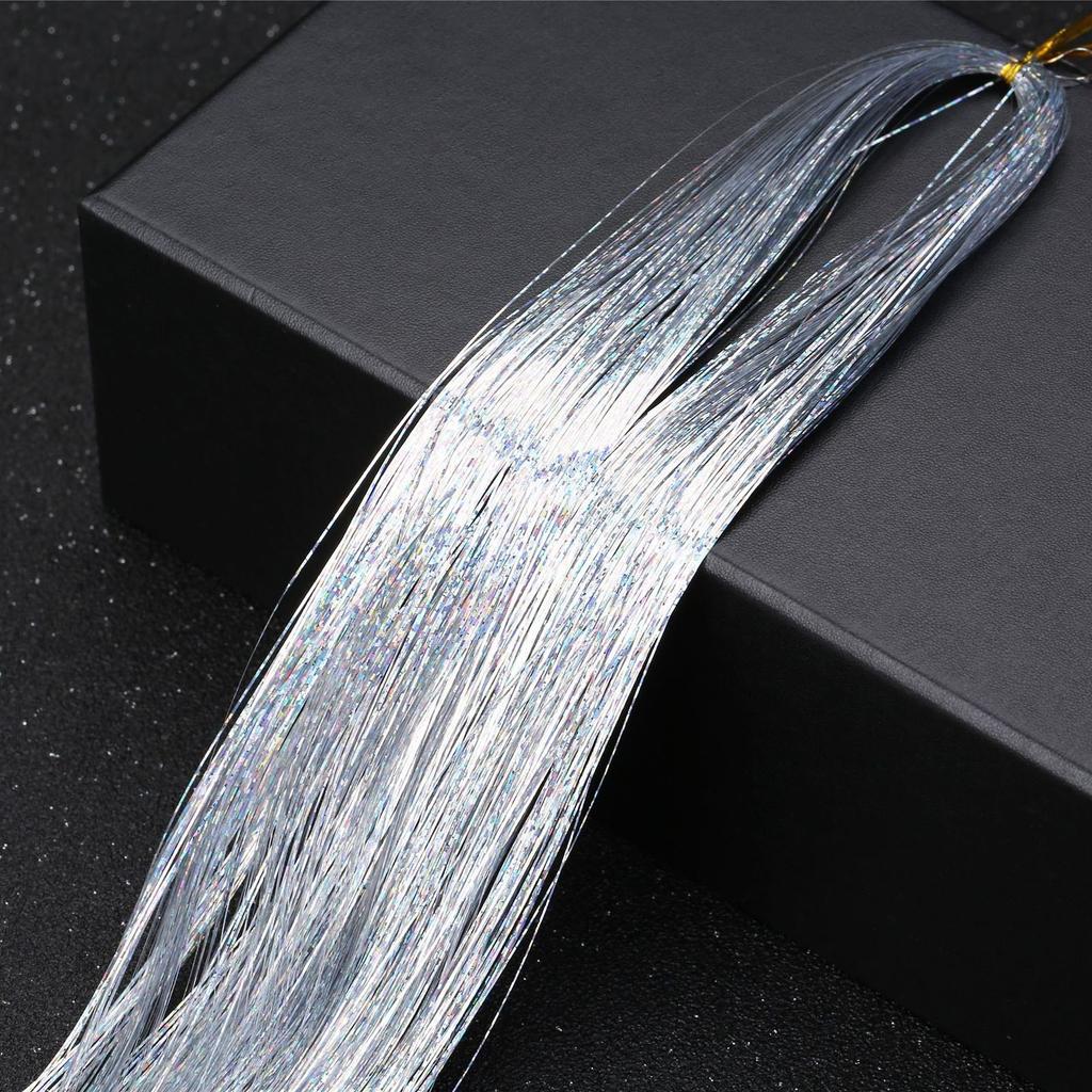 47 Inches Hair Extension-Tinsel 12 Colors 2400 Strands Hair Extensions For Women