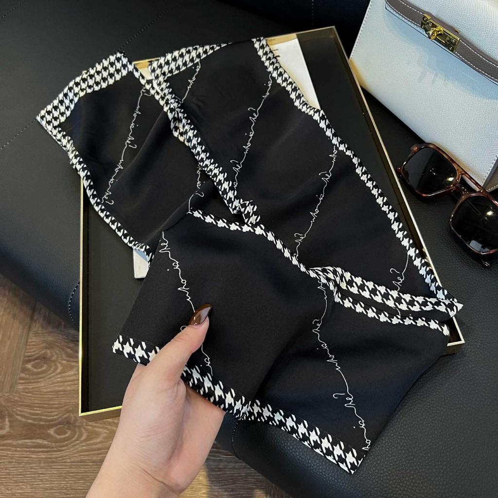 Spring and Autumn New Silk Scarf Korean Edition Fashion Matching Shirt Suit Professional Scarf Narrow Long Neck Neck Scarf