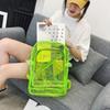 Конфетный Цвет Прозрачный Рюкзак Подростковая Сумка ПВХ Студенческая Школьная Сумка Универсальная Большая Сумка Через Плечо Прозрачная Сумка на Плечо Женская/Мужская