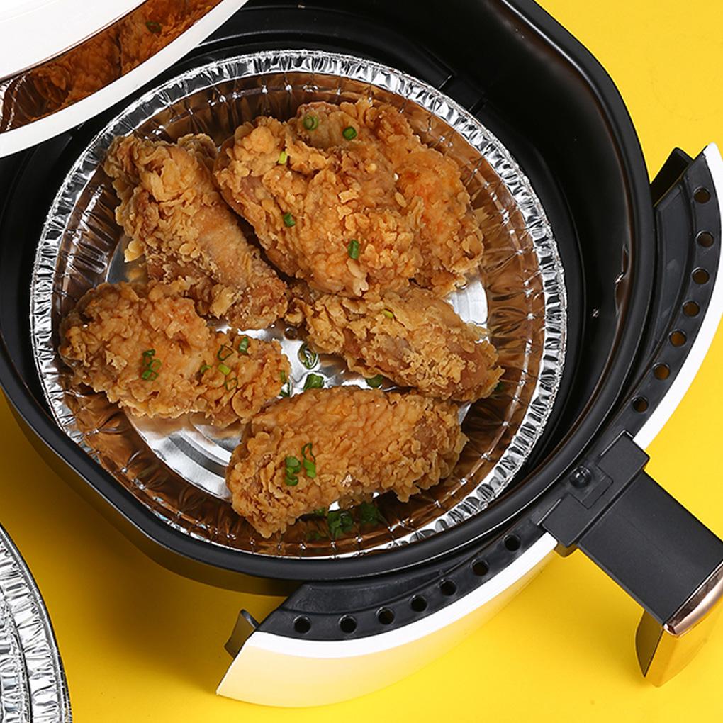 50 шт. Противни для выпечки с прозрачными крышками Подложка для фритюрницы для заморозки Пицца Хлебные лотки Контейнеры для разогрева Тарелки для пирогов Кухонная утварь