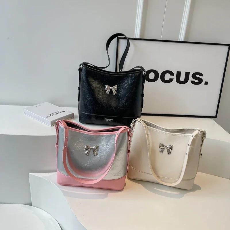 Trend Zipper PU женские сумки через плечо большой емкости женские сумки через плечо новые швейные нитки