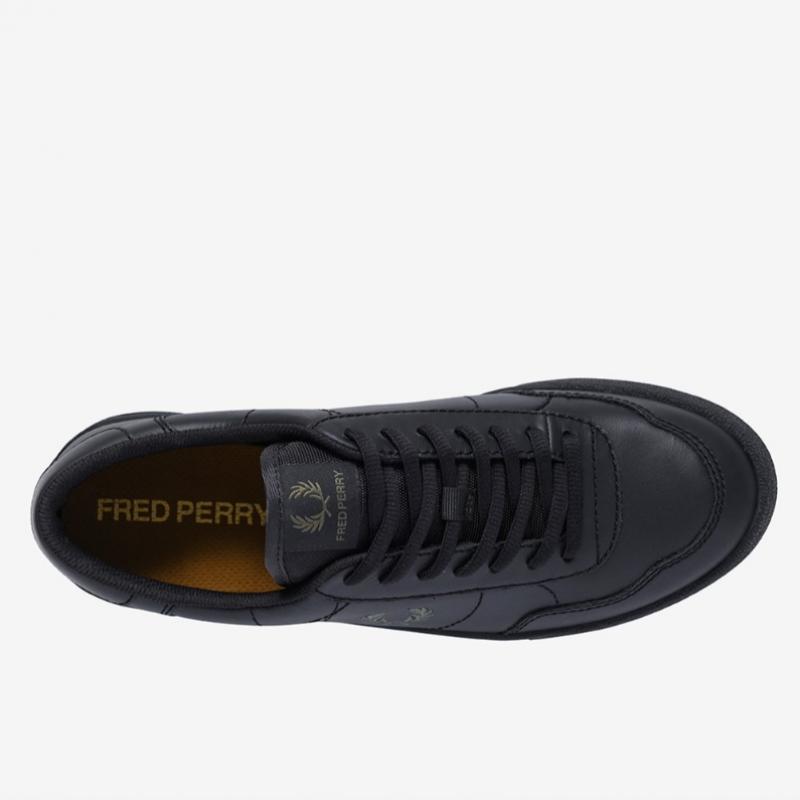 Fred Perry Мужские кроссовки из черной кожи Sfpm2531324 102