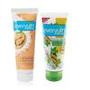 Everyuth Отшелушивающий скраб с грецким орехом, 50 г, и средство для умывания с куркумой и туласи, 50 г, комбинированная упаковка