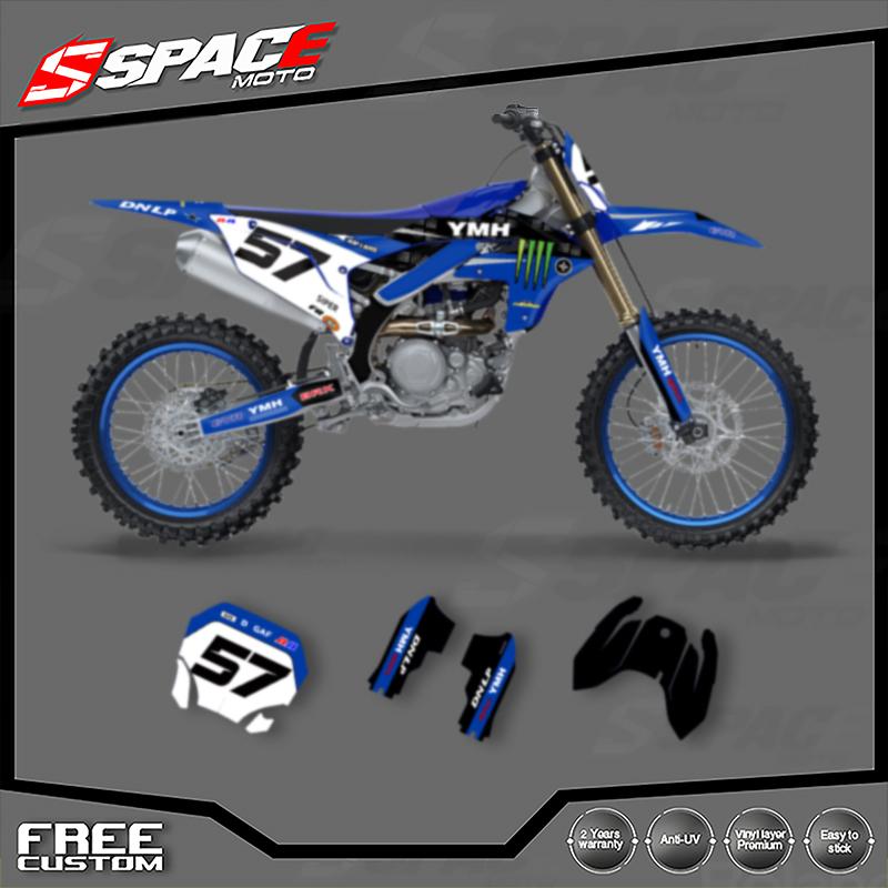 SPACE Custom Motorcycle Graphics Background Decal for YAMAHA YZF450 250 2023 2024 2025 2026 Stickers Kits 006