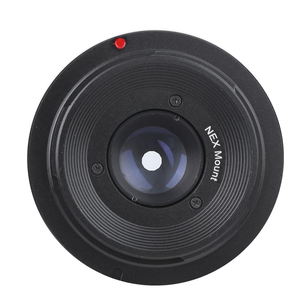 NEWYI 35mm F1.6 Mark II Optical Glass Large Aperture Fixed Focus Manual Scenery Humanistic Camera Lens(Black E Mount)
