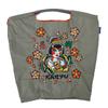 Ball and Chain M Size Karyu Hanayagi Shopping Bag Eco Bag 334001 [Ball & Chain] (MS GRAY, M)