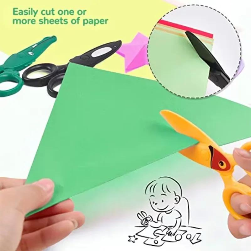 Детские ручные DIY милые дошкольные тренировочные ножницы Детские безопасные дошкольные ножницы для творчества Ножницы для бумаги для детей
