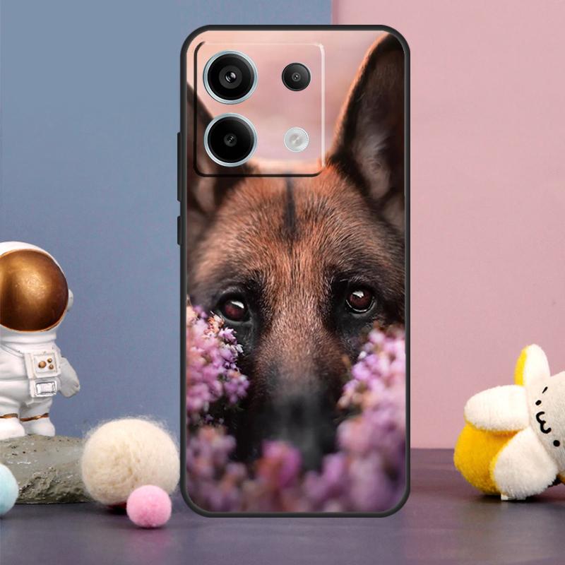Чехол для телефона Xiaomi Redmi Note 14 9 10 11 12 13 15 Pro Plus Redmi 15 15C 10C 12C 13C 14C с изображением немецкой овчарки