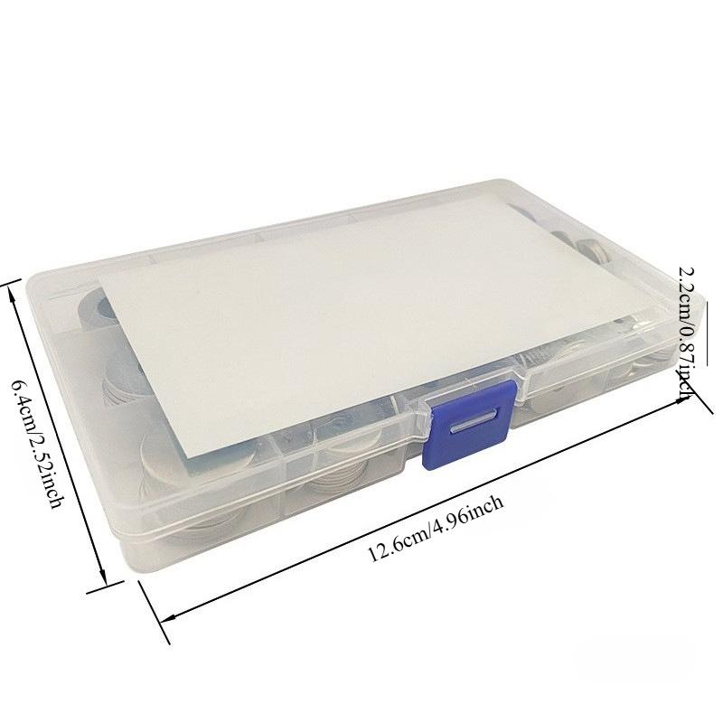 1PACK/360PCS 304 stainless steel gasket box, stainless steel flat gasket combination M2-10 combination screw gasket