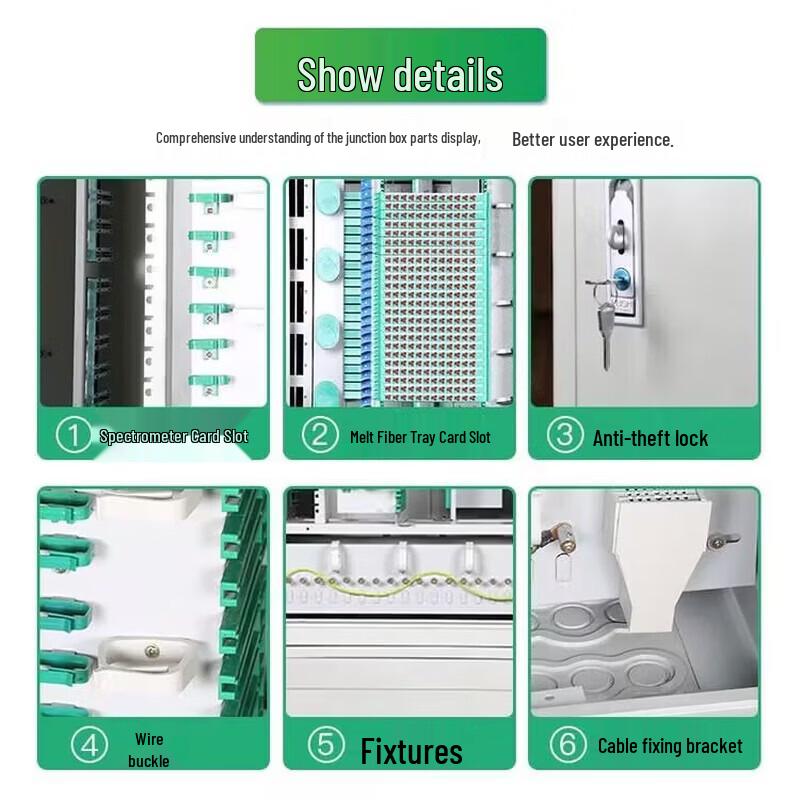 GPHMTEL Outdoor 144-Core Fiber Optic Cross-Connect Cabinet