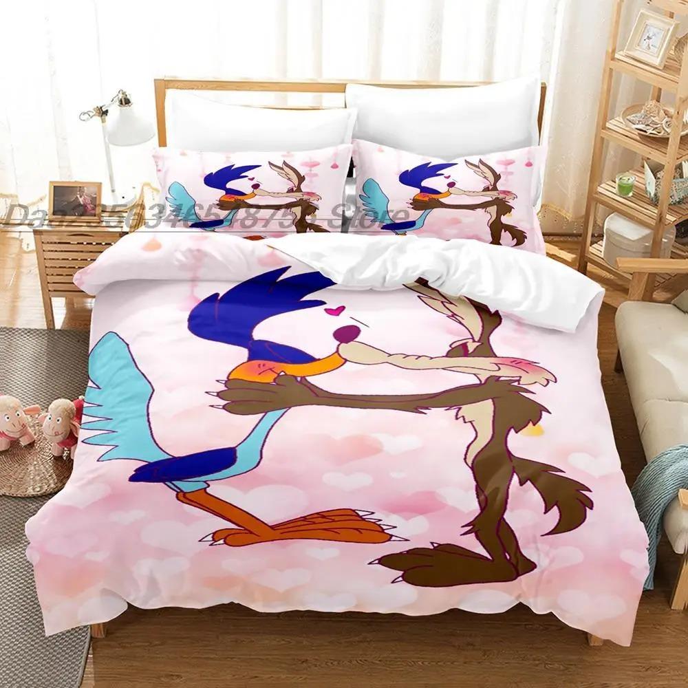 Wile E. Coyote And The Road Runne Bedding Set Single Twin Full Queen King Size Bedroom Duvet Cover Aldult Kids Quilt Cover Set