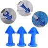3Pcs/Set Blue Caulking Tool Rubber Caulk Nozzle Applicator  for Kitchen Bathroom Window