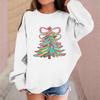 Children's Fashionable Casual Long-sleeved Loose Christmas Print Pullover Sweatshirt