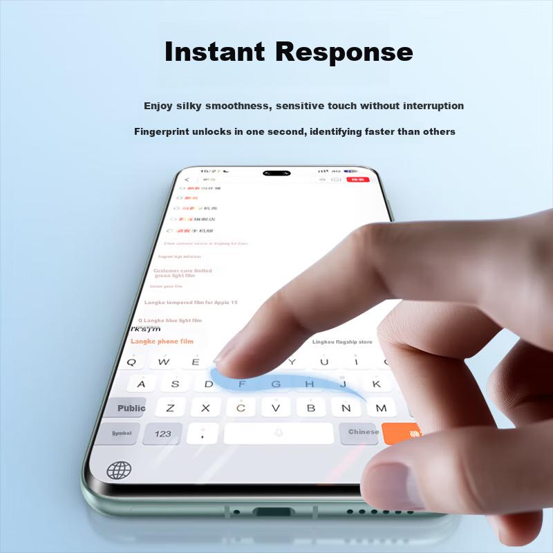 Honor 300Pro Phone Film 300Ultra Ice Porcelain Film Warehouse Curved Surface Full Coverage Ultra Ultra Thin Bubble-free Phone Sticker Film 2 Piece