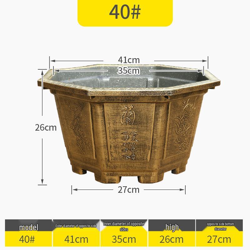 Extra-Large Round Plastic Planter for Trees, Lotus, and Water Plants