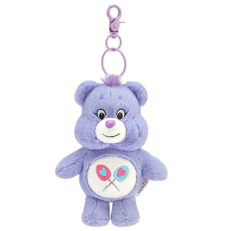 Плюшевые игрушки Sanrio Каваии Медведи Заботы Радужный Медведь Плюшевая Игрушка Аниме Хобби Брелок Подвеска на Сумку со Звуком Куклы Рождественские Подарки на День Рождения