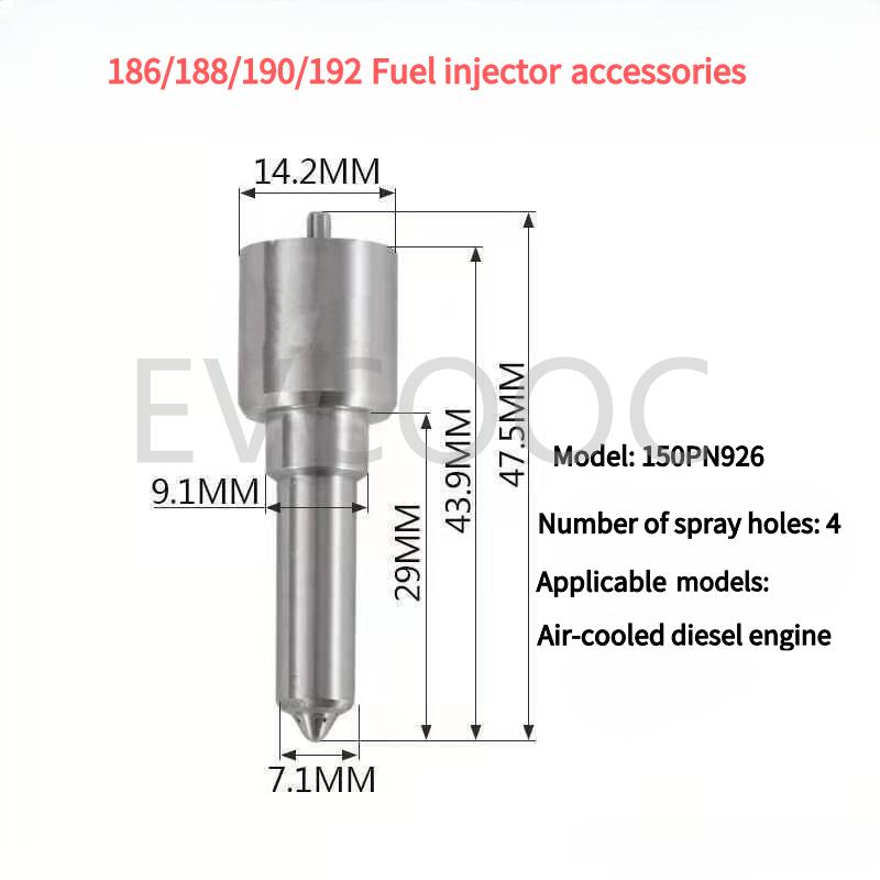 186FA NEW Diesel Engine Fuel Injection Pump 173F 178F 188F 190F 192F Oil Injector Small Generator Set Spare Parts Factory Price