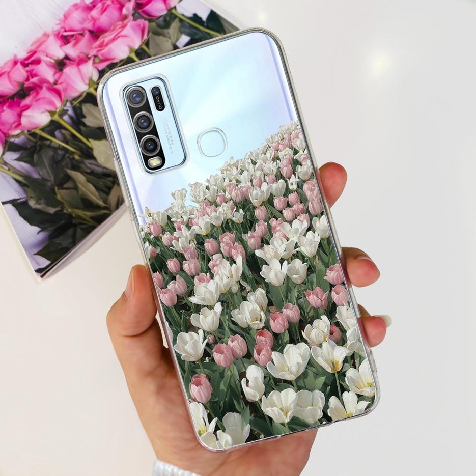 Чехол для Vivo Y30 Чехол для Vivo Y50 1935 1938 Новый Модный Расписной Чехол Прозрачный Силиконовый Мягкий ТПУ Чехол для Телефона Для Vivo Y50 Y 30 VivoY50 Сумки