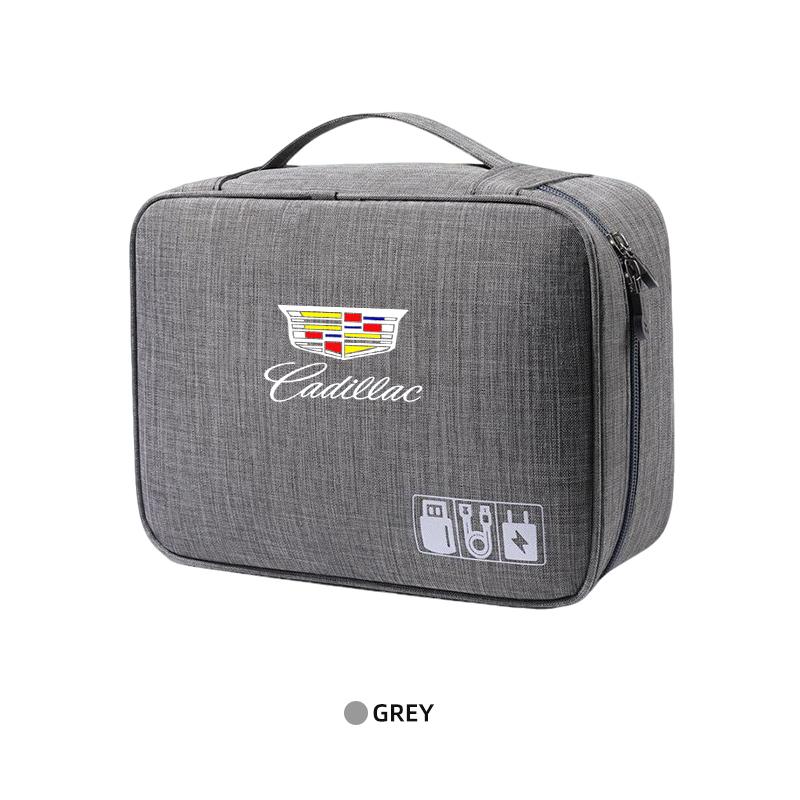 1pc Portable USB Data Cable Charger Storage Bag Travel Cable Organizer For Cadillac XT4 XT6 CTS DTS STS XTS ATS BLS SLS CT5