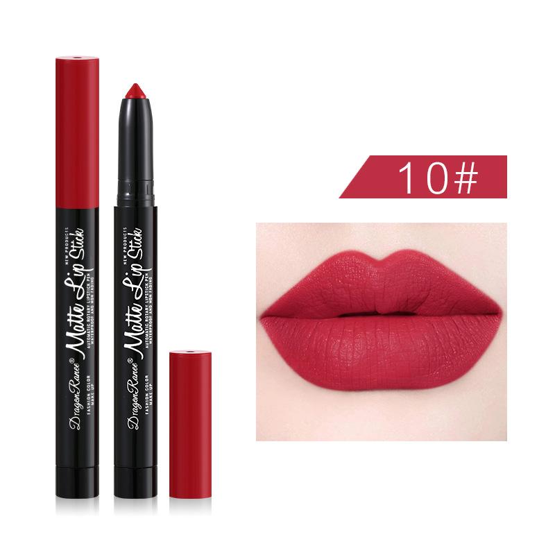 Водостойкая помада-карандаш Matte Velvet Mist Top женская помада-карандаш Bean Paste Rose с точилкой автоматический карандаш для губ Liner