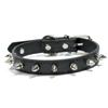 Colorful Cat Dog Collar Leather Pet Neck Strap Comfortable Pet Spiked Studded Collars  Cats