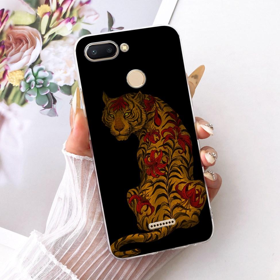 For Redmi 6 Case Cover Transparent Cute Cat Fashion Butterfly Funny Cool Painted Casing M1804C3DH M1804C3DG M1804C3DI