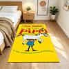 Pippi Customize Your Name Floor Mat Perfect for Foyer Balcony Playrooms Game Room Antislip Carpet Anime Office Decor Perfect Gift for Friends & Family