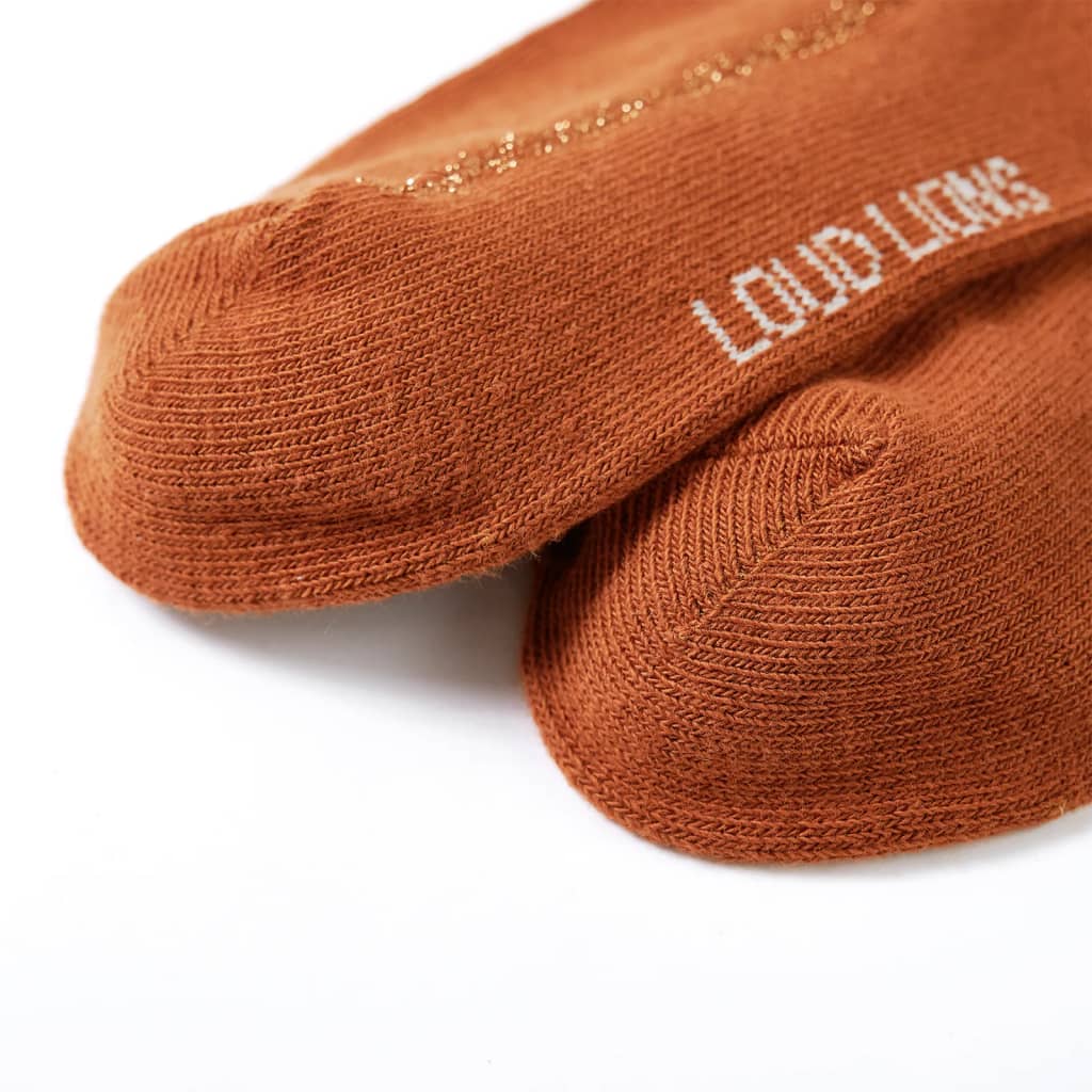 Kids tights in cognac size 128