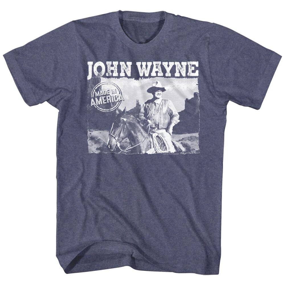 John Wayne Made In America Postcard Photo American Legend Men's T Shirt