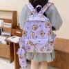 Capybara Trendy Dual Shoulder Backpack Featuring Pencil Holder For School Kids