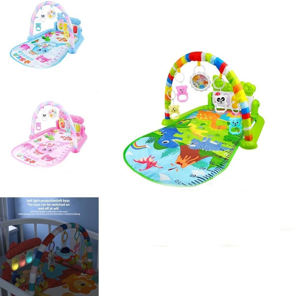 Fitness Newborn Rack And Interactive Pedal Piano Toy With Lights Music And