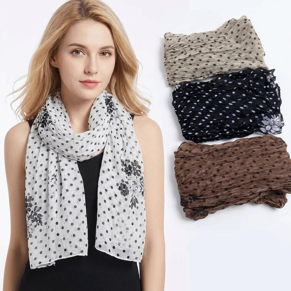 Sunscreen Shawls Summer Scarves for Women Wrinkle Twisted Women's Neckerchief Air Conditioner Use