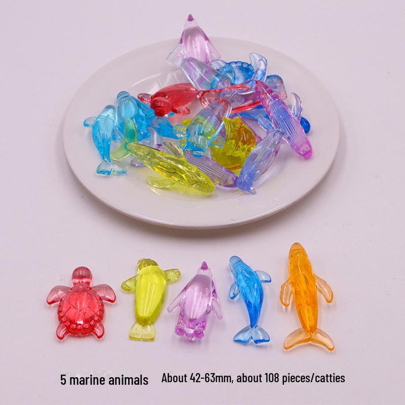 Kids' Gemstone Treasure Shell: Acrylic Diamond and Conch Archaeological Toy.